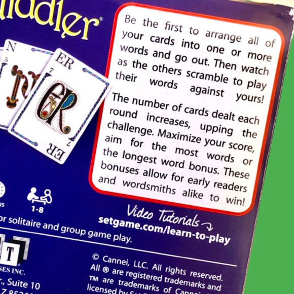 Quiddler The Short Word Card Game with Instructions Solitaire & Group Play - Picture 5 of 10